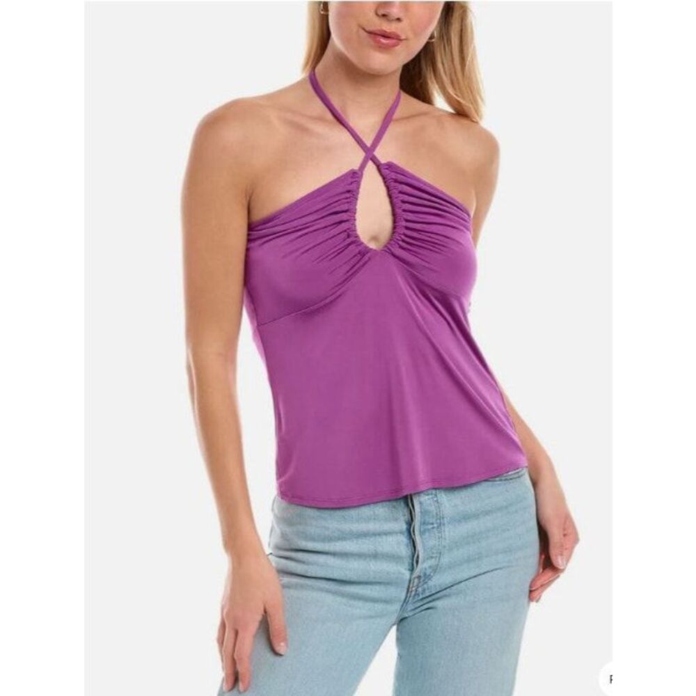 Ramy Brook Women's Samba Petun Key Hole Halter Top Sz S NWT 265